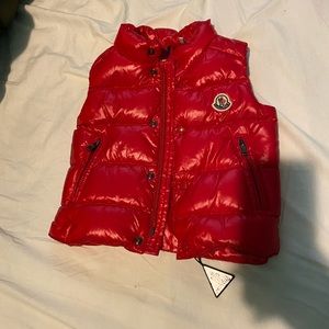 Moncler Vest red 12-18 months